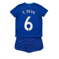 Chelsea Thiago Silva #6 Fotballklær Hjemmedraktsett Barn 2022-23 Kortermet (+ korte bukser)